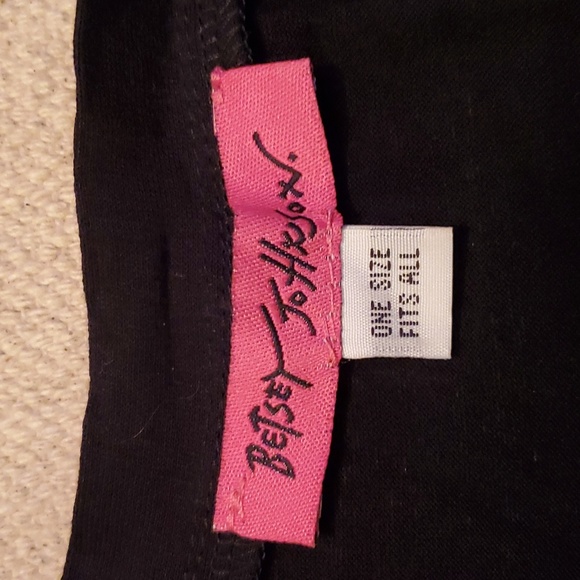 Betsey Johnson Black Tunic with Epaulettes Fringe Shoulder Detail - Picture 7 of 10